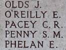 Charles Pacey's name is on Chunuk Bair New Zealand Memorial to the Missing, Gallipoli, Turkey.