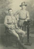 Postcard sent from Egypt showing Trooper Leonard Edward Berkett (sitting) and a fellow soldier.