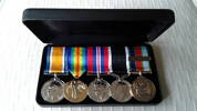 * British War Medal 1914 - 20

*The Victory Medal

*The War Medal 1939 - 45

*The New Zealand War Service Medal

*New Zealand Defence Service Medal (with clasp - REGULAR)