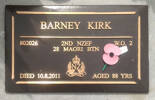 Pte Barney Kirk 802026 2nd NZEF, 28th Maori Btn., W O 2, died 10 Aug 2011 aged 88yrs