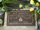 801896, 2nd NZEF, Pte M.W. BOBBETTE, 28 Maori Btn died 10.2.1997 aged 74 years. CHARLOTTE M BOBBETTE died 13.10.2009 aged 81 yrs
He is buried in the Taruheru Cemetery
Blk RSA 34 Plot 426