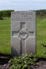 George's gravestone, Cannock Chase War Cemetery Staffordshire, England.