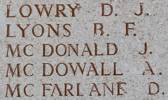 Bernard's name is on Lone Pine Memorial to the Missing, Gallipoli, Turkey.