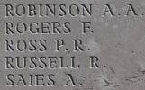Percy's name is inscribed on Caterpillar Valley NZ Memorial to the Missing, France.