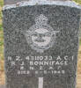 NZ 4311033 A.C.I. R J BONNIFACE, RNZAF, died 8 May 1945 aged 21.