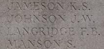 Francis Langridge's name is on Twelve Tree Copse NZ Memorial to the Missing Gallipoli, Turkey.