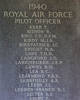Rudal's name engraved in the stone inside the Runnymede Memorial Surrey England.