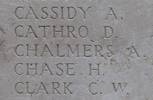 Charles Clark's name is inscribed on Tyne Cot Memorial to the Missing, Belgium.