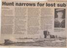 News report concerning Abel Seaman, John 'Rosy' REARDON part of the 35 crew members that lost their lives when the Submarine, AE1 he was on sunk in 1914 in the Bismark Sea off Papua, New Guinea