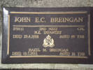 JOHN E.C. BREINGAN 378111 2nd NZEF, NZ Infantry CPL died 29.4.1988 aged 69 years. HAZEL M BREINGAN died 13.7.2011 aged 91 yrs. Both are buried in the Taruheru Cemetery, Gisborne Block RSAAS Plot 88
