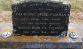 In loving memory of GEORGINA STEEL TYERMAN, died 20 September 1966; and her beloved husband, HAROLD BERKLEY TYERMAN, died 21 March 1970.They are buried in the Taruheru Cemetery, Gisborne Blk 26 Plot 411