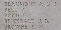 Erni's name is inscribed on Tyne Cot Memorial to the Missing, Belgium.