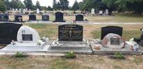 Graves of Gladstone and Eileen and two sons Michael and John (taken 13/01/2020 by son Peter)