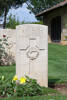 Herbert's gravestone, Cassino War Cemetery, Italy.