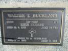 Pte # 25/588 Walter T BUCKLAND 1st NZEF - Rifle Brigade Died 26 Apr 1973  aged 86yrs & Emily M A BUCKLAND Died 3 Dec 1972 aged 72yrs Both are buried in the Kerikeri Cemetery, Far North District of Northland 