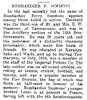 Obituary for Percy Simmons, Auckland Star 29 October 1918