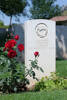 Riohi's gravestone, Cassino War Cemetery, Italy.