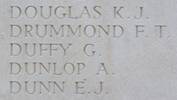 Andrew's name is inscribed on Messines Ridge NZ Memorial to the Missing, West-Flanders, Belgium.