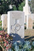Oscar's gravestone, Enfidaville War Cemetery, Tunisia.