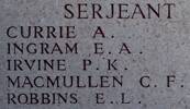 Archibald's name is on Lone Pine Memorial to the Missing, Gallipoli, Turkey.