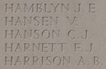 Clarence's name is inscribed on Messines Ridge NZ Memorial to the Missing, West-Flanders, Belgium.