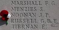 John's name is inscribed on Caterpillar Valley NZ Memorial to the Missing, France.