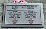 Grave plaque Willian Ian Anstey DFC