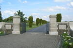Entrance to Bedford House Cemetery, Leper, West Flanders, Belgium,