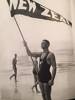 Eric Stevens, described as "a stoic New Zealand lifesaver" - NZ's flagbearer at Manly in 1938