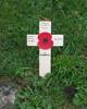 Cross of Remembrance for Trooper Graham Stokes - born Isle of Wight & served New Zealand Forces - at Field of Remembrance Carisbrooke Castle, Isle of Wight UK - 2018.