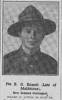 Photograph of Private E. G. Edmett from the Maidstone Telegraph (Saturday 22 September 1917).