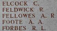 
Arthur's name is on Lone Pine Memorial to the Missing, Gallipoli, Turkey.

