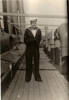 Eddie Vazey on ships deck c 1940