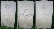 Crew graves of Wellington III X3596 KO-B - including 2nd Pilot Noel H. Blair of Nelson, New Zealand.