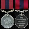 The Distinguished Conduct Medal, post-nominal letters DCM, was established in 1854 by Queen Victoria as a decoration for gallantry in the field by other ranks of the British Army. It is the oldest British award for gallantry and was a second level military decoration, until it was discontinued in 1993. The medal was also awarded to non-commissioned military personnel of other Commonwealth Dominions and Colonies -  Trooper Mark Picket was awarded the Distinguished Conduct Medal (DCM) in Oct 1902