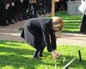 Gillian Phenix - of the Office of the Lord Lieutenant Isele of Wight - lays the Cross of Remembrance of Trooper Graham  Stokes - born Isle of Wight served NZEF - at the Field of Remembrance Service 8 November 2018.