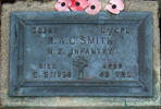 2nd NZEF, 30357 L/Cpl R A C SMITH, NZ Infantry, died 5 May 1958 aged 43 years.He is buried in the Taruheru Cemetery, Gisborne Block RSA Plot 373