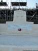 Chunuk Bair memorial - showing seating still in place from the Anzac Day commemoration service the day before.
26 April 2015