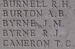 Richard's name is inscribed on Caterpillar Valley NZ Memorial to the Missing, France.