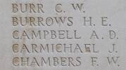 Archibald's name is inscribed on Tyne Cot Memorial to the Missing, Belgium.