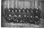 Thomas 1st row bottom right, unknown where taken ? camp training of 1st Battalion 3rd NZ Rifle Brigade E Coy 8th.