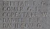 Edwin's name is inscribed on Hill 60 Memorial, Gallipoli, Turkey.