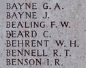 Francis Bealing's name is on Chunuk Bair New Zealand Memorial to the Missing, Gallipoli, Turkey.