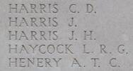 James's name is inscribed on Tyne Cot Memorial to the Missing, Belgium.
