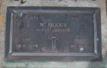 1st NZEF, 69871 Rfm W MOODY, Rifle Brigade, died 19 June 1976 aged 89 years. He is buried in the Taruheru Cemetery, GisborneBlk RSA Plot 757
