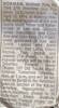 Rex's Death Notice placed in the newspaper on the 12th April 1994