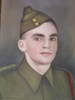 A painting of my mum&#39;s brother when he enlisted in the Army.