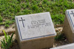 Bertie's gravestone, Shrapnel Valley Cemetery, Gallipoli, Turkey.