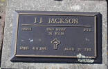 2nd NZEF, 119204 Pte J J JACKSON, 31 Btn, died 4 August 1995 aged 74 years. He is buried in the Taruheru Cemetery, Gisborne Blk RSA 34 Plot 397