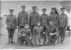 Fred is 3rd from left back row in this group photo taken May 1914 at Tapawera Camp.